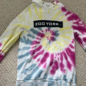 Tie die zoo York hoodie | no strings added |